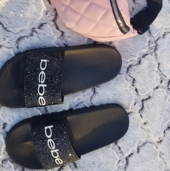 🔥BEBE!!🔥BEBE SPRINKLE SLIDES!! SIZE 7!! - Picture 6 of 8